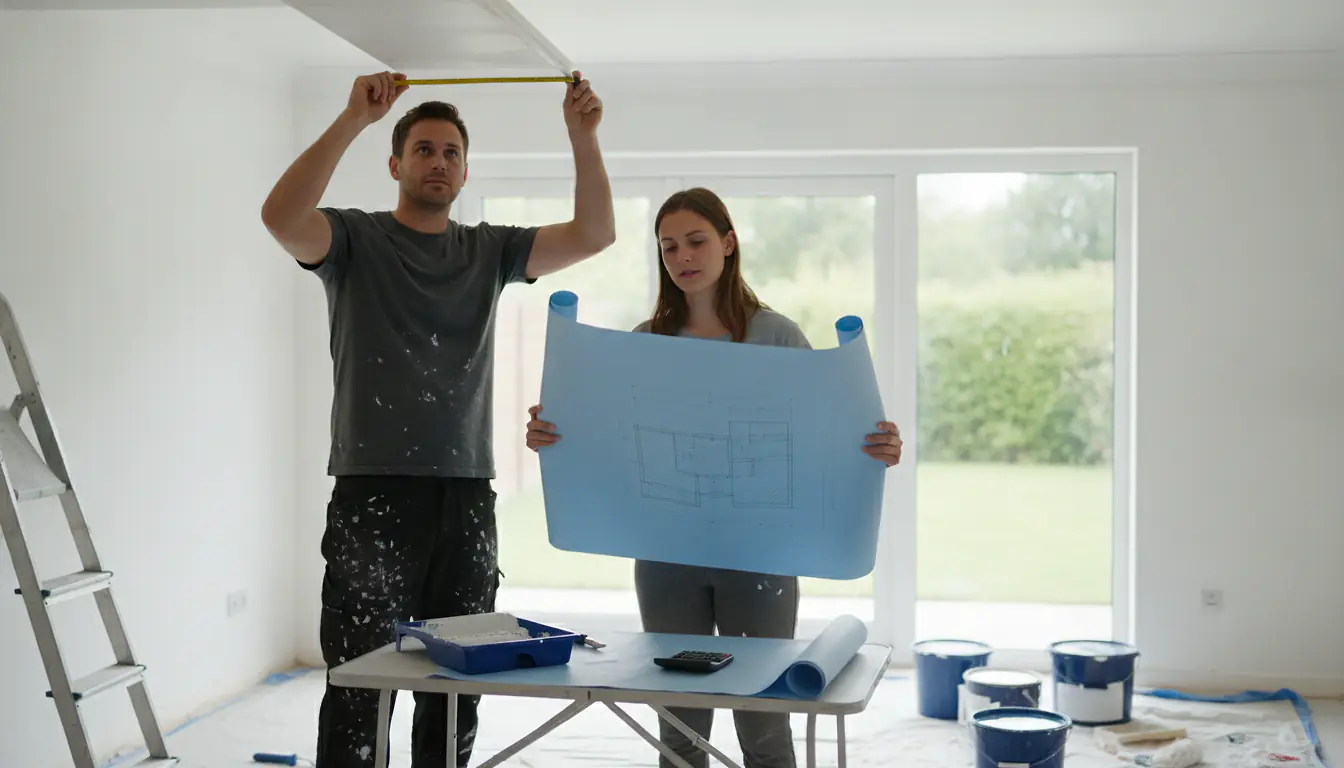 Calculez votre budget peinture plafond : le simulateur interactif