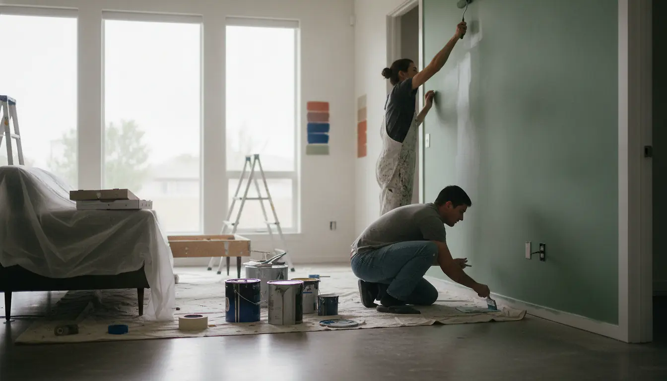 Budget peinture salon au m² en 2026
