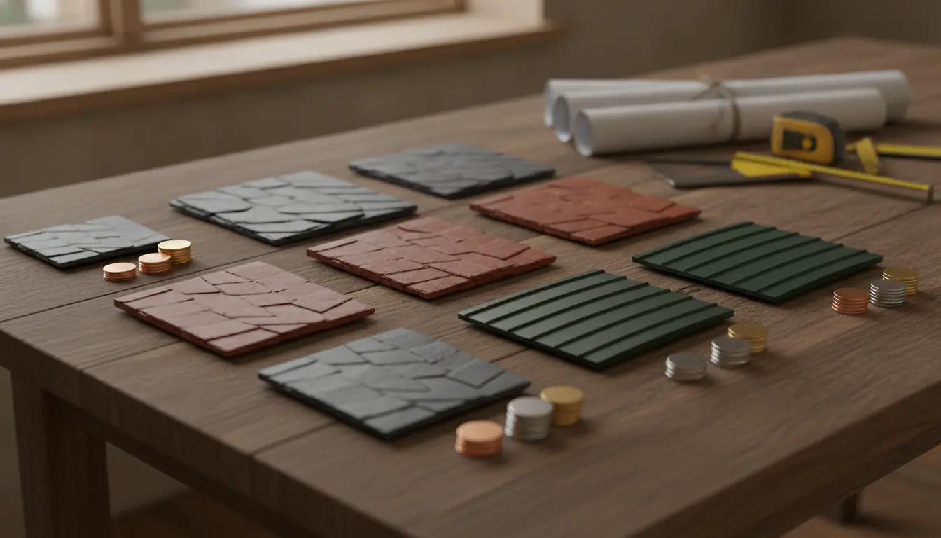 9 scénarios chiffrés par surface et matériau
